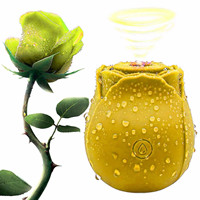 Happy Meeting Mini Rose Vibrator 9-Gang Saug- & Vibrations-Nippel-Klitoris-Massagegerät Reguläres Rose Sexspielzeug