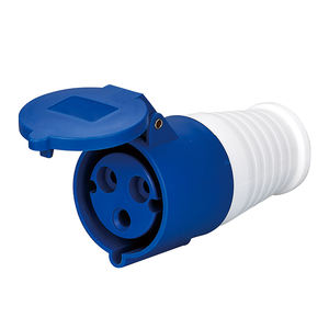 Connecteur de prise industrielle d'aviation <span class=keywords><strong>triphasé</strong></span> étanche 3 pôles 32A femelle - Product Image 2