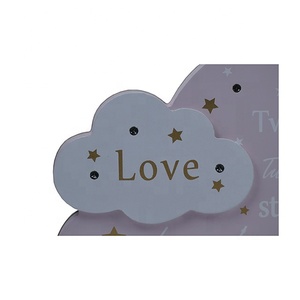 Chine vente en gros de <span class=keywords><strong>bois</strong></span> nuage LED veilleuses chapiteau nuage signes lampe de table à piles - Product Image 3