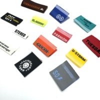 Écussons de marque tissés sur mesure à coudre, étiquettes en tissu multi-formes, badges fleur et cœur pour vêtements, sacs, chapeaux, chaussures, décoration intérieure