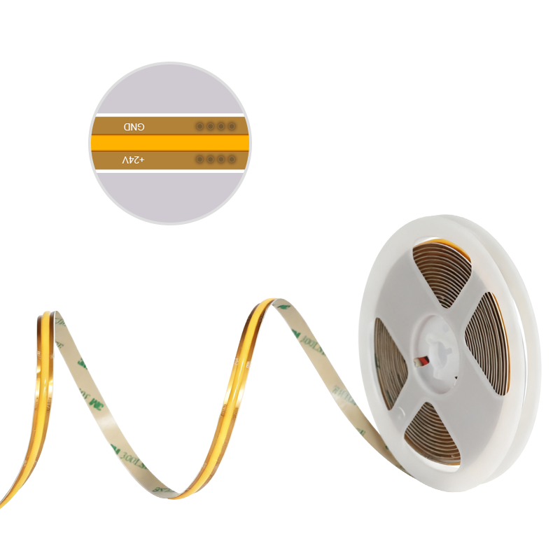 Any Cut COB LED Strip Flexible Seamless Lighting Tape 12V 24V | High Brightness, No Spot, Easy Customization