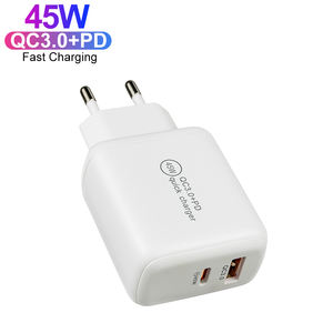 Chargeur rapide pour téléphone <span class=keywords><strong>portable</strong></span> EU US PD 45W QC 3.0, chargeurs rapides 45w double USB-A type-C, adaptateur de chargeur <span class=keywords><strong>portable</strong></span> pour téléphone - Product Image 4