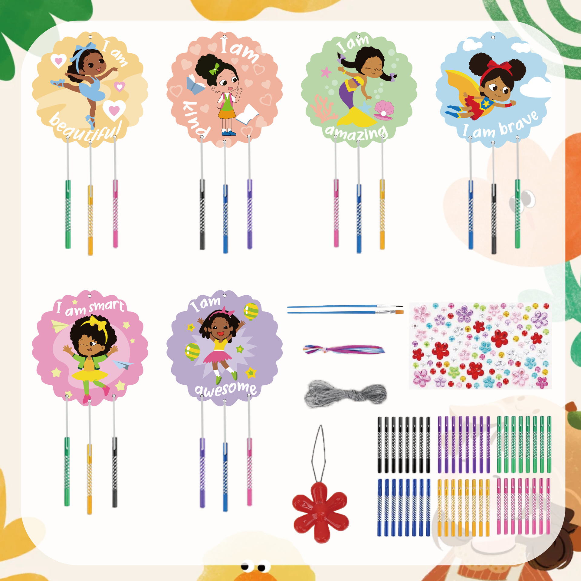 12 pcs Inspirational girl