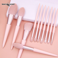 Beauty Planet Wholesale, ensemble de 11 pinceaux de maquillage de haute qualité, rose, ensemble de pinceaux de maquillage professionnels pour le fond de teint, personnalisable