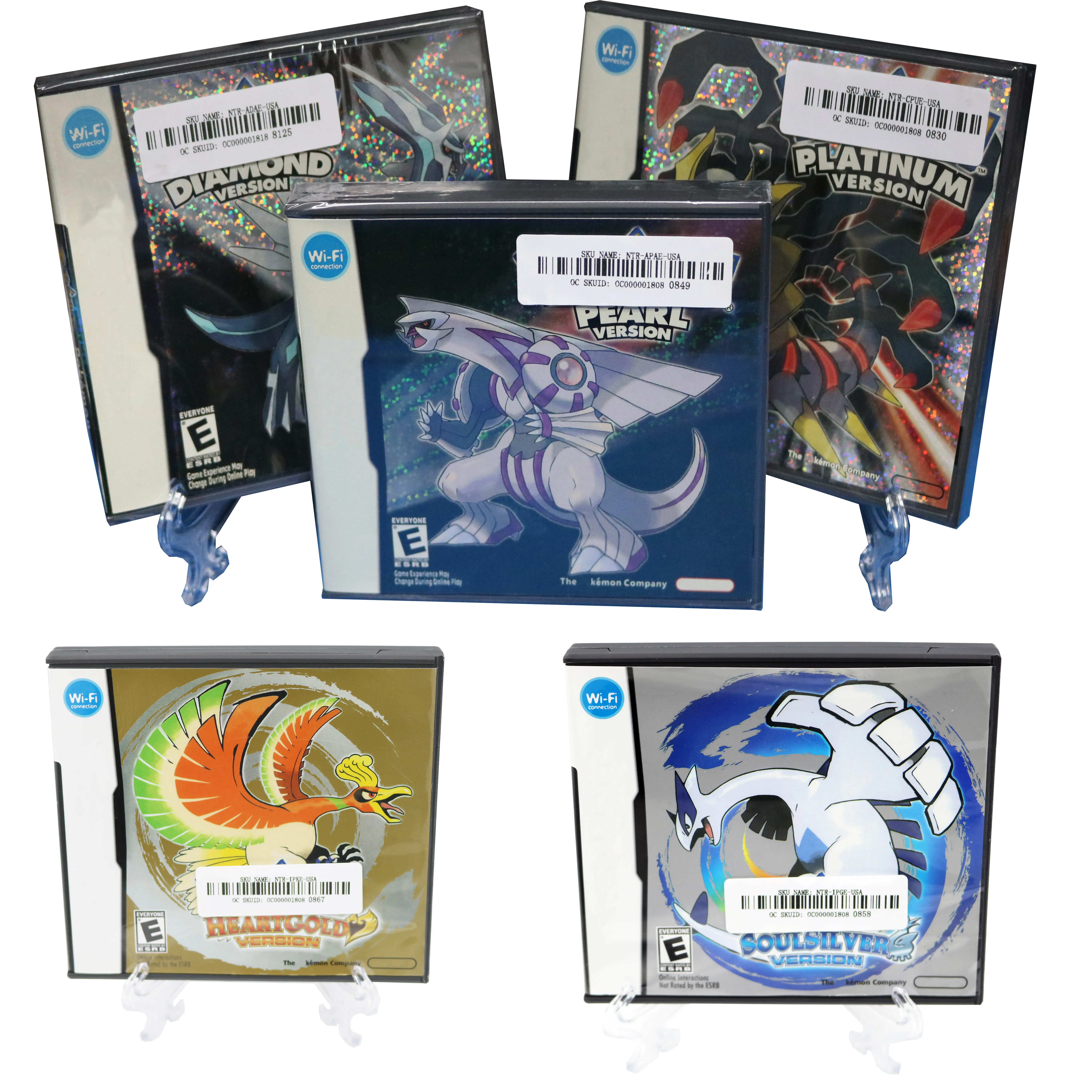 새로운 밀봉 팩 포켓몬 시리즈 게임 카트리지 1:1 DS 2DS 3DS 비디오 게임 콘솔 미국 버전 수동
