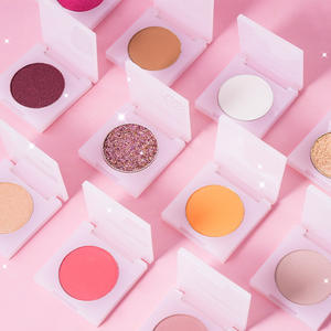 Palette de fards à paupières mats monochromes pour peau claire, fini brillant et scintillant, marque privée - Product Image 2