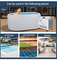 Machine de bain froid et refroidisseur d'eau React BY-15 3-42C avec filtre de récupération athlétique pour la thérapie par le froid