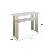 Table de manucure professionnelle avec repose-bras pour technicien(ne) des ongles