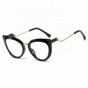 Lunettes de vue tendance, dernières nouveautés, logo personnalisé, sexy, verres transparents TR90, anti-lumière bleue, lunettes d'ordinateur, montures de lunettes œil de chat pour femmes - Product Image 4