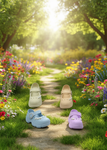 Zoccoli con Piattaforma e Perle Stile Mary Jane, Scarpe Estive Morbide e Leggere con Tomaia in Plastica e Suola Intermedia in EVA, Taglia 27 - Product Image 2