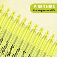 Surligneur classique de couleur, stylo marqueur fluorescent à tête oblique et épaisse pour le bureau, en vrac