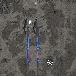 Bâton de randonnée pliable <span class=keywords><strong>nordique</strong></span> Alpenstock personnalisé en usine, en alliage d'aluminium 6061, télescopique 3 sections, avec poignée en liège - Product Image 2