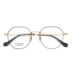 Montures de lunettes ovales en titane pur de Shenzhen 6038, légères, unisexes, monture complète, verres en résine - Product Image 5