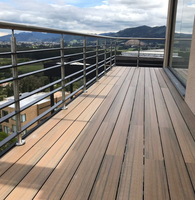 Planches de terrasse en WPC de haute qualité, sur mesure, longue durée de vie, anti-UV, pour terrasse extérieure