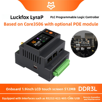 Placa de Desarrollo de Controlador Lógico Programable (PLC) Luckfox Lyra, Chip RK3506B, Pantalla de 1.9 Pulgadas, Puerto de Red, Compatible con Linux