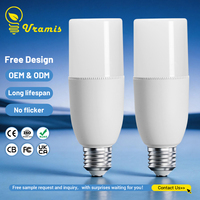 Ampoule LED en plastique et aluminium à haute luminosité B22 E27, lumière de bureau 5W/9W/12W/16W CRI 80, garantie de 2 ans