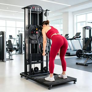 Appareil de musculation professionnel à double station avec Smith Machine et Cable Cross Trainer à charges guidées pour salle de sport - Product Image 2