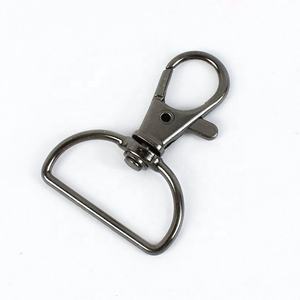 Draaibare zinken legering karabijnhaak met <span class=keywords><strong>D</strong></span>-ringen, waterdichte veiligheidshaken, sleutelhangerclip voor kleine tassen - Product Image 2