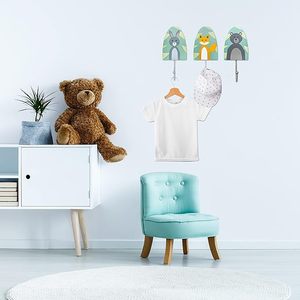 Nouveauté pour enfants crochets muraux en bois crochets animaux pour porte pépinière <span class=keywords><strong>chambre</strong></span> décor à la maison décoratif enfants cintre crochets - Product Image 4