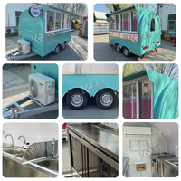 Camion distributeur automatique de crème glacée Concession Food Trailer Mobile Coffee Bar Cart avec cuisine Bbq Trailer Mobile Food Car à vendre