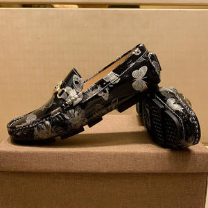 Mocasines Italianos de Cuero Genuino de Alta Gama para Hombre, Antideslizantes, Flexibles, Ligeros, Nuevos 2026, Zapatos Estampados de Alta Calidad - Product Image 2