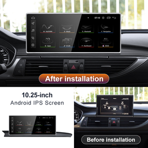 Snapdragon665 10,25 pulgadas inalámbrico CarPlay Auto Andorid14 coche estéreo Multimedia para AUDI 12-18 A6 C7 unidad principal Radio Bluetooth - Product Image 3