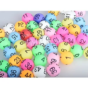 Balles de loterie colorées de 4cm de diamètre 2/4/6 côtés pour Machine de jeu de loterie - Product Image 1