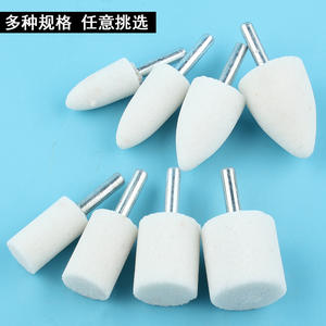 Tête de meule cylindrique en corindon blanc, abrasif moyen de 1/4 po pour la réparation et le polissage des pneus - Product Image 2