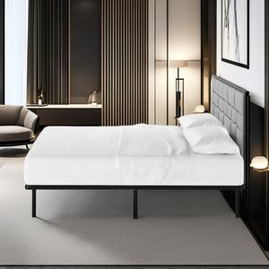 Ensemble Plat Fer Acier Grande Taille Pleine Grandeur Accessoires De Mobilier De Chambre Base Cadre De Lit - Product Image 1