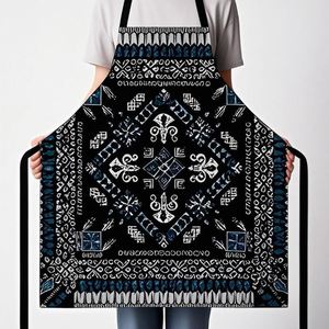 Waterproof Oil Proof <b>Apron</b> Full Print Tribal Bohemian Pattern Large Size <b>Kitchen</b> Cooking Cooking Restaurant Work Unisex Bulk - Product Image 2