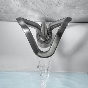 Thiết kế mới vương miện Basin Vòi <span class=keywords><strong>1</strong></span> lỗ <span class=keywords><strong>1</strong></span> xử lý Hot & lạnh phòng tắm bồn rửa Mixer tap sàn gắn sang trọng chậu vòi nước - Product Image 4