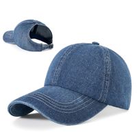 Nueva Gorra de Béisbol Casual Unisex de Mezclilla, Gorra de Jean Transpirable de Verano, Gorra Ajustable de Color Sólido para Hombres, Mujeres y Adolescentes