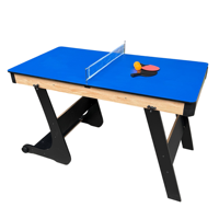 Mesa de Juego Multifuncional Plegable 3 en 1 de 4 pies, Incluye Billar, Tenis y Escritorio, Compatible con OEM y ODM, con Ruedas