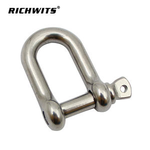 RICHWITS 304 Stainless Steel D-<b>Shackle</b> Dee and Snap <b>Shackles</b> for Hardware Galvanized Chain Link Lifting <b>Shackle</b> - Product Image 4