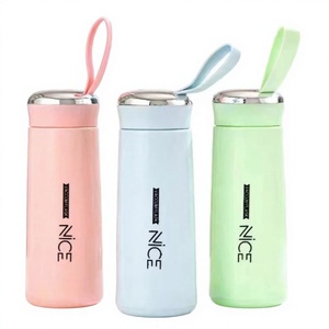 Taza de Viaje de Vidrio de Doble Pared de 400 ml, Taza de <span class=keywords><strong>Café</strong></span> Aislada Portátil, Vaso de Cerveza al Vacío, Vaso para Bebidas en el Automóvil, para Acampar al Aire Libre - Product Image 1