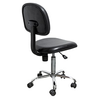 Chaise ESD Leenol ergonomique antistatique pour laboratoire, en cuir PU, réglable en hauteur, avec certificat CE ROHS pour salle blanche