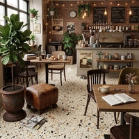 Carreaux de sol en porcelaine rustique antidérapants mats 60*60 pour intérieur, cuisine, chambre, terrazzo, pour centre commercial et café