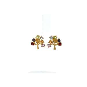 Boucles d'oreilles clous en argent plaqué zircon, design simple et minimaliste, pour femme, bijoux pour anniversaire et soirée - Product Image 1