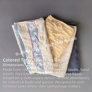 Paños de Limpieza de Algodón Súper Absorbentes de Color, Rendimiento de Nivel Industrial para el Cuidado de Maquinaria Pesada - Product Image 2