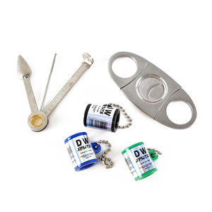 wholesale custom logo mini pocket cigar accessories stainless steel pink keychain blunt easy cigar V cutter scissors