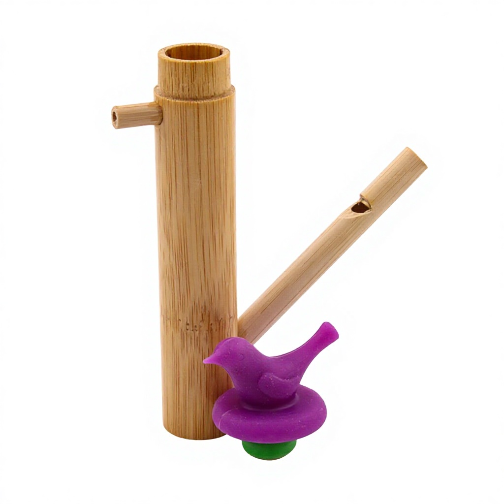 water bird whistle-purple bird plug