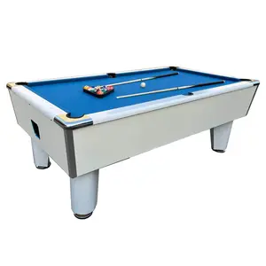 Custom Coin-operated 7ft 8ft 9ft MDF Marble Slat Top Pool Table Coin Operated Snooker Billiard Table with Coin