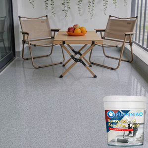 Pintura Artística para Pisos de <span class=keywords><strong>Terrazo</strong></span> con Arena de Colores, Pintura Epóxica a Base de Agua, Autonivelante, Textura de Mármol, Fácil de Aplicar, Alta Dureza - Product Image 1