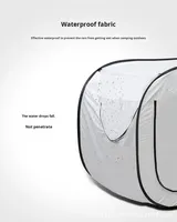 Tente individuelle pliable entièrement automatique pour dortoir intérieur, chaude, occultante, coupe-vent, anti-froid, anti-moustiques, 210T