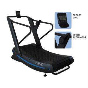 Cinta de correr manual mecánica curva Cheernin estilo Woodway con motor integrado, pantalla LCD, inclinación ajustable y plástico de alta resistencia - Product Image 3