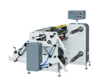 Machine à découper les étiquettes adhésives et les films plastiques RTFQ-550, facile à utiliser, avec déchargement automatique