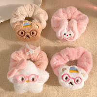 Vente flash Nouveaux chouchous en peluche de dessin animé mignons Filles Polyvalents Attaches de cheveux pour queue de cheval Chouchous moelleux Accessoires pour cheveux