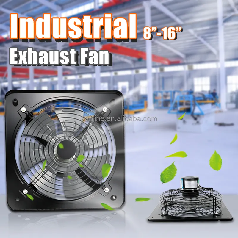 Ventilador de escape quadrado vanjine, cooler industrial para armário 380v 220v com melhor preço