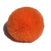 Boules de fourrure synthétique en feutre, fausses fourrures de lapin, boules de peluche de lapin Rex faites à la main pour le bricolage, ornements, pendentifs, accessoires vestimentaires moelleux, vente en gros