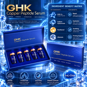 Sérum bleu, fabrication OEM, marque privée, produit de soin du visage hydratant et nourrissant - Product Image 1